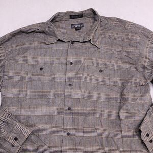 North 44 Casual Button Up Long Sleeve Shirt Mens Size Extra Large XL Gray